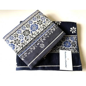 Theedoek - Belle Fleur - Donker Blauw